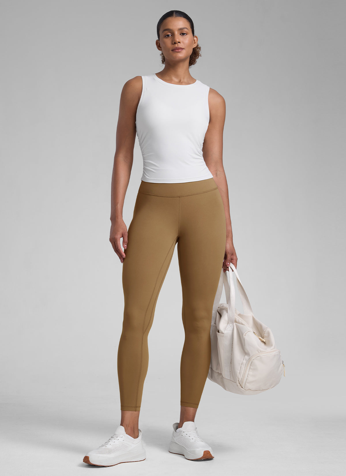 High Rise Workout Leggings - Butterlift Fabric, 25 Inch Allspice - view 4