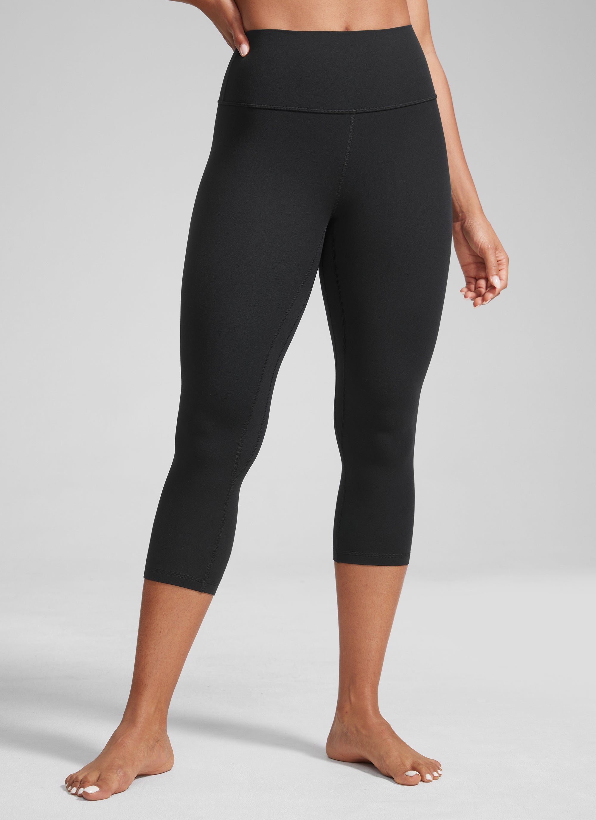 High Rise Workout Leggings - Butterlift Fabric, 21 Inch Black - view 2
