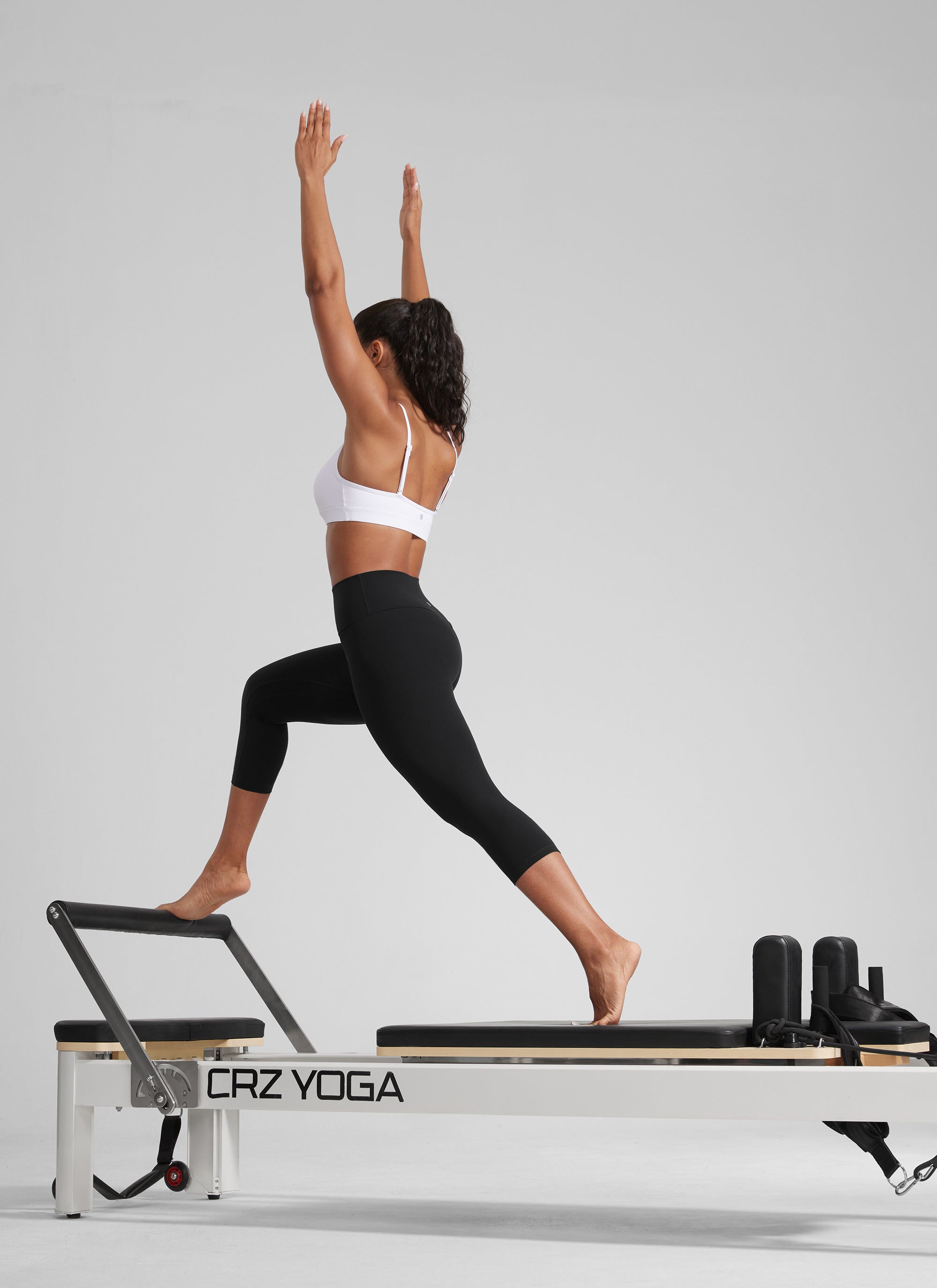 High Rise Workout Leggings - Butterlift Fabric, 21 Inch Black - view 4