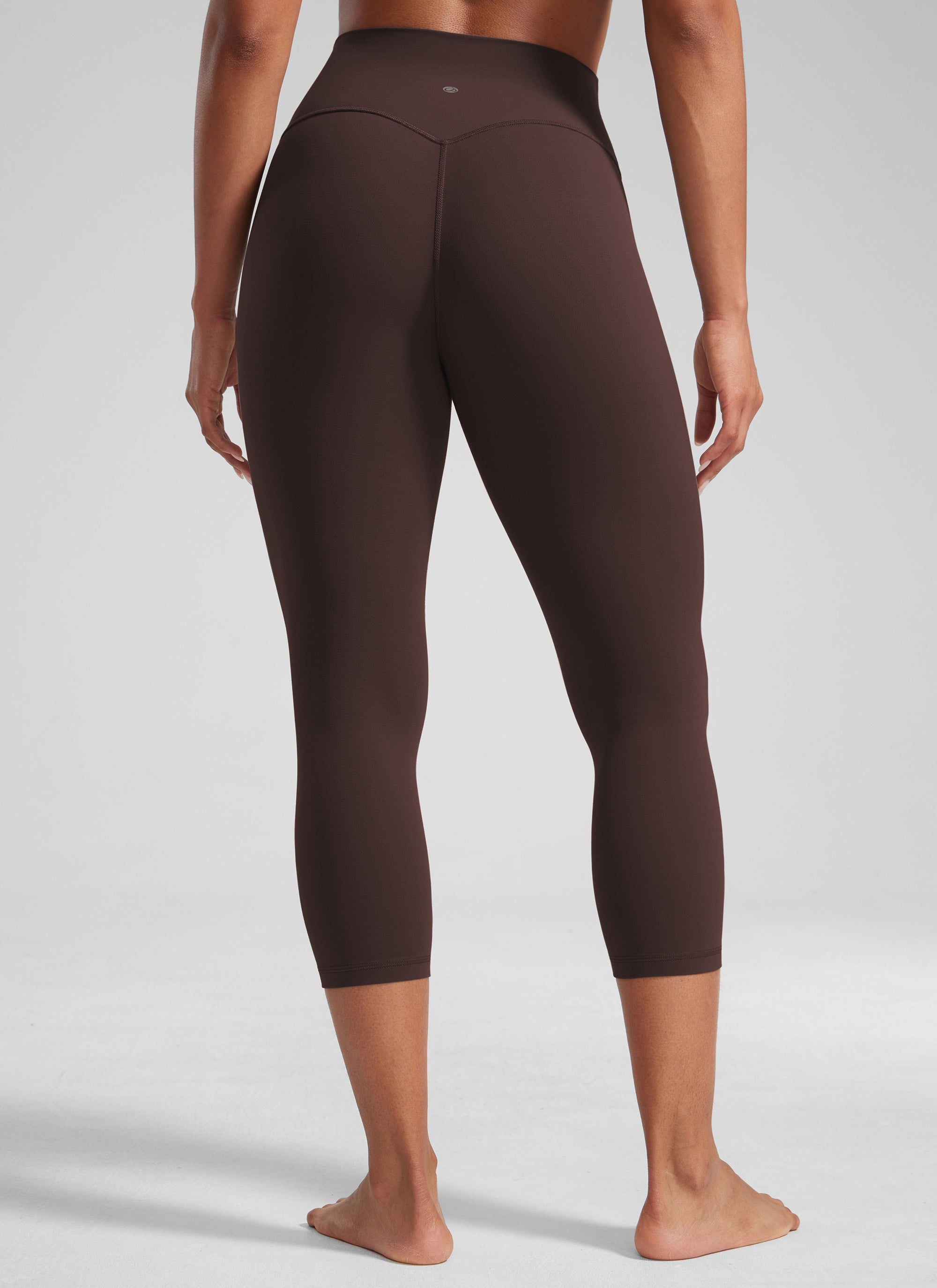 High Rise Workout Leggings - Butterlift Fabric, 21 Inch Hot Fudge Brown - view 2