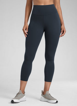 High Rise Workout Leggings - Butterlift Fabric, 23 Inch True Navy - view 1