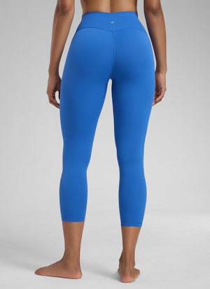 High Rise Workout Leggings - Butterlift Fabric, 23 Inch Sparkle Blue - view 2