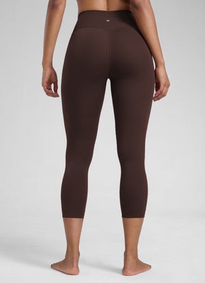 High Rise Workout Leggings - Butterlift Fabric, 23 Inch Hot Fudge Brown - view 2