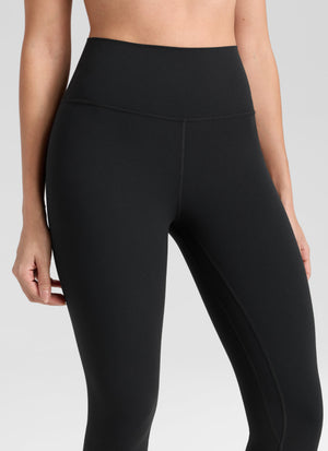 High Rise Workout Leggings - Butterlift Fabric, 28 Inch Tall Black - view 3