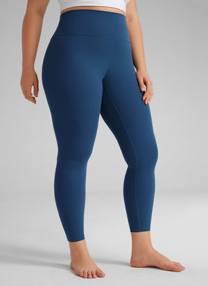 Yoga Leggings with Double Seam - Butterluxe, High Waist, 25 Inch French Navy - view 5