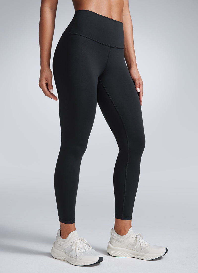 Lightweight Workout Leggings - Butterbreeze Fabric, High Waist, 25 Inch Black - view 1