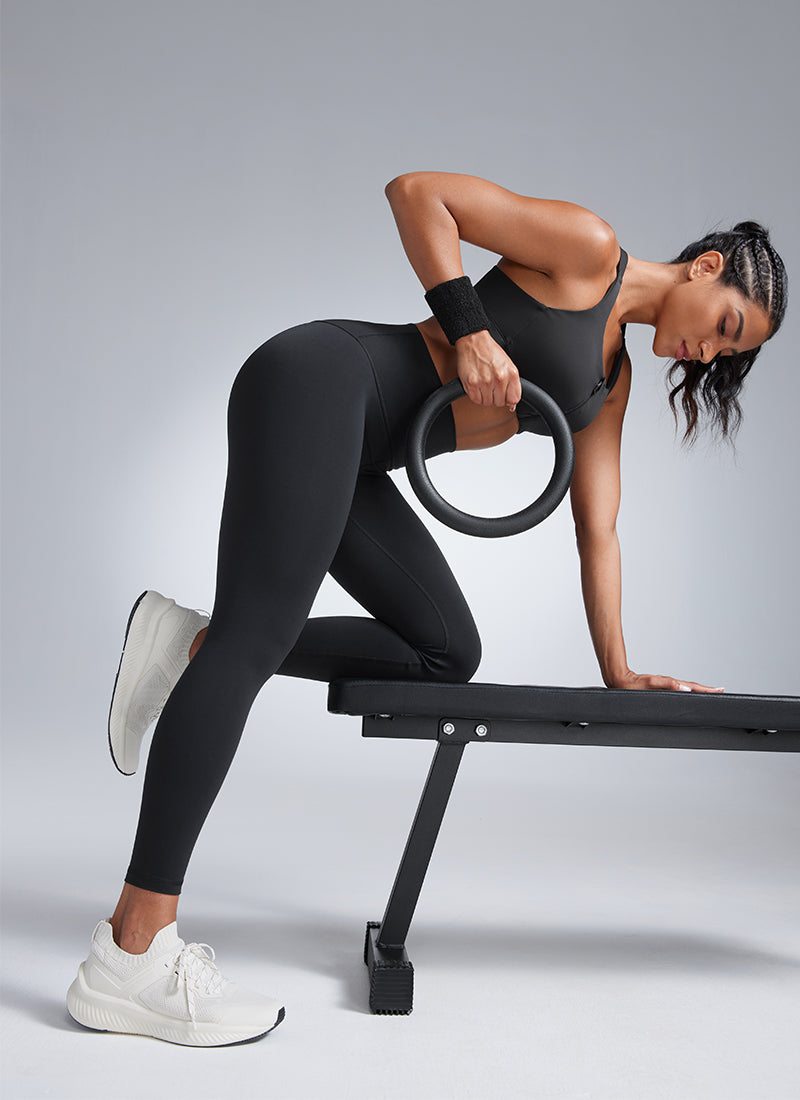 Lightweight Workout Leggings - Butterbreeze Fabric, High Waist, 25 Inch Black - view 3