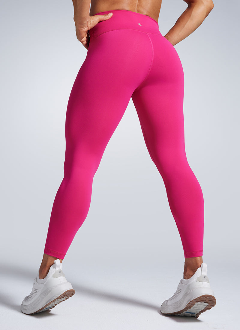 Lightweight Workout Leggings - Butterbreeze Fabric, High Waist, 25 Inch Granita Pink - view 2