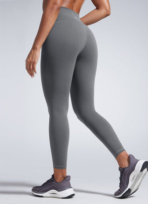 Lightweight Workout Leggings - Butterbreeze Fabric, High Waist, 25 Inch Lava Smoke Grey - view 2