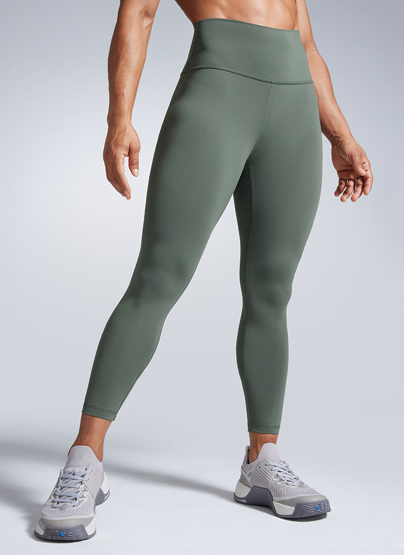 Lightweight Workout Leggings - Butterbreeze Fabric, High Waist, 25 Inch Grey Sage - view 1