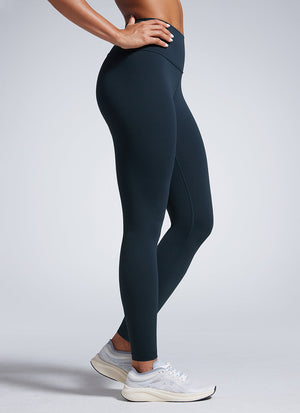 Lightweight Workout Leggings - Butterbreeze Fabric, 28 Inch Tall True Navy - view 4