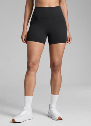 Sculpt Shorts No Front Seam - High Waist, 4 Inch Black - view 1