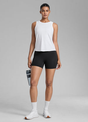 Sculpt Shorts No Front Seam - High Waist, 4 Inch Black - view 3