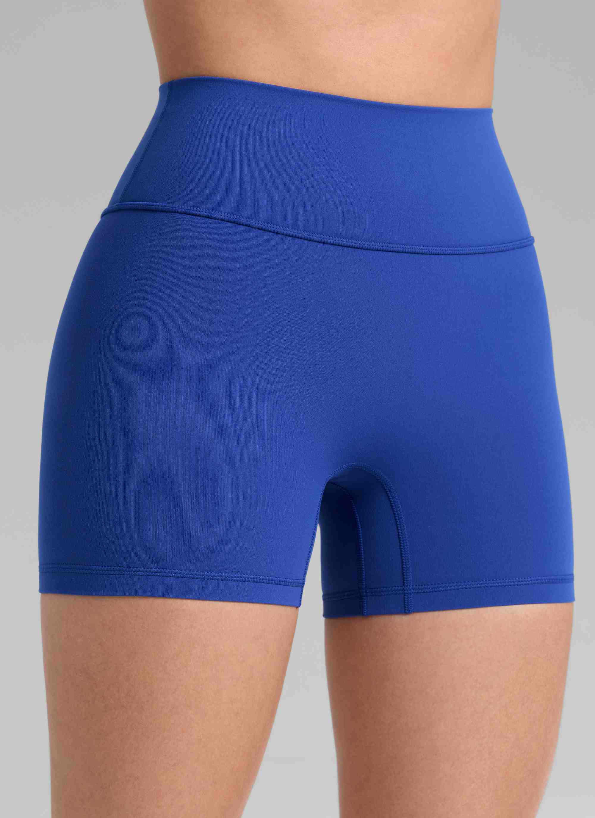 Sculpt Shorts No Front Seam - High Waist, 4 Inch Waves Blue - view 4