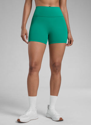 Sculpt Shorts No Front Seam - High Waist, 4 Inch Cascadia Green - view 1
