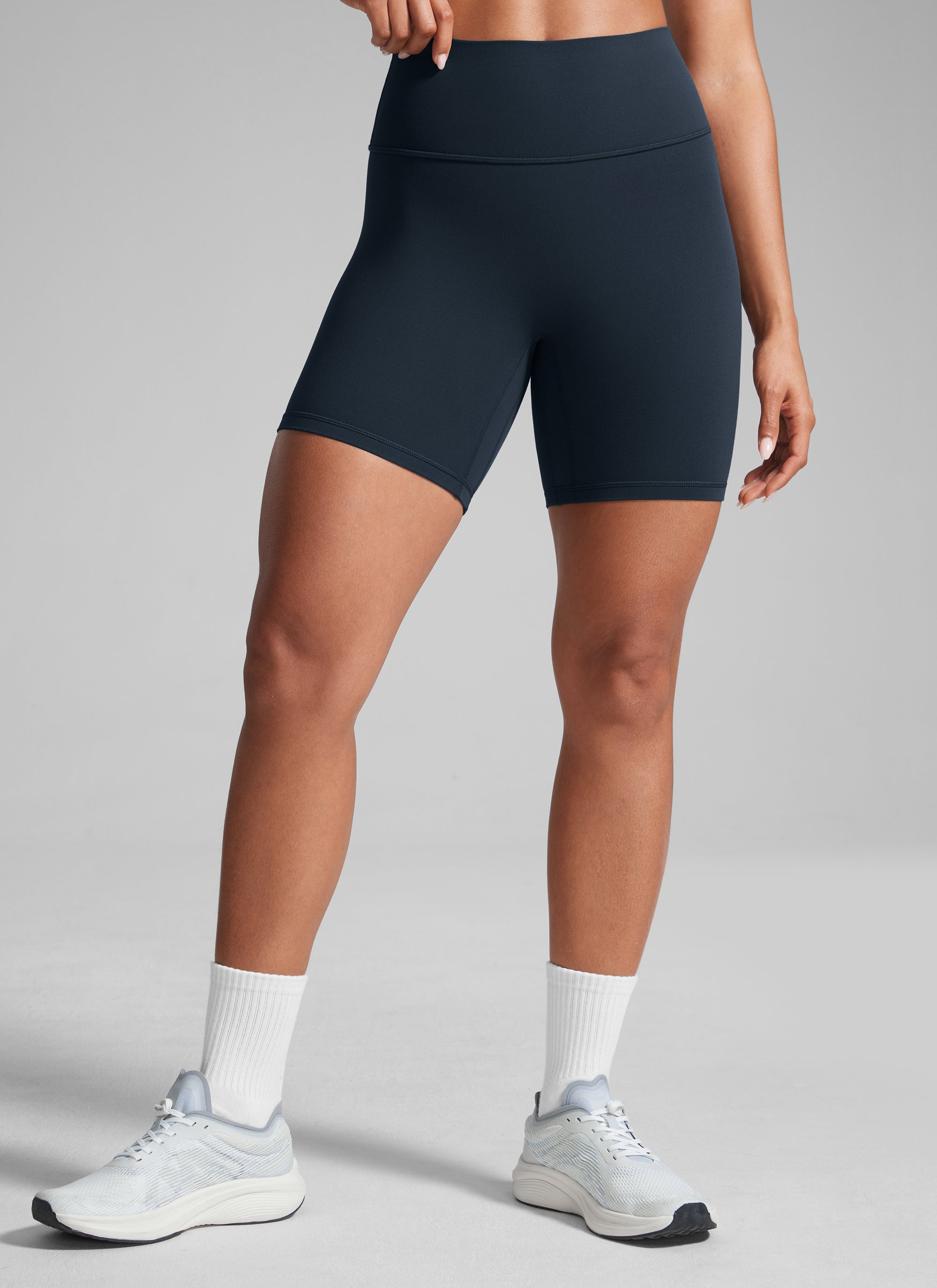 Sculpt Shorts No Front Seam - High Waist, 6 Inch True Navy - view 2