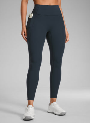 Pocketed Leggings - No Front Seam, High Waist, 25 Inch True Navy - view 1