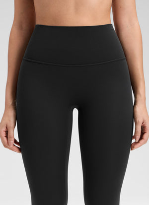 Yoga Leggings No Front Seam - Butterluxe Fabric, High Waist, 25 Inch Black - view 4