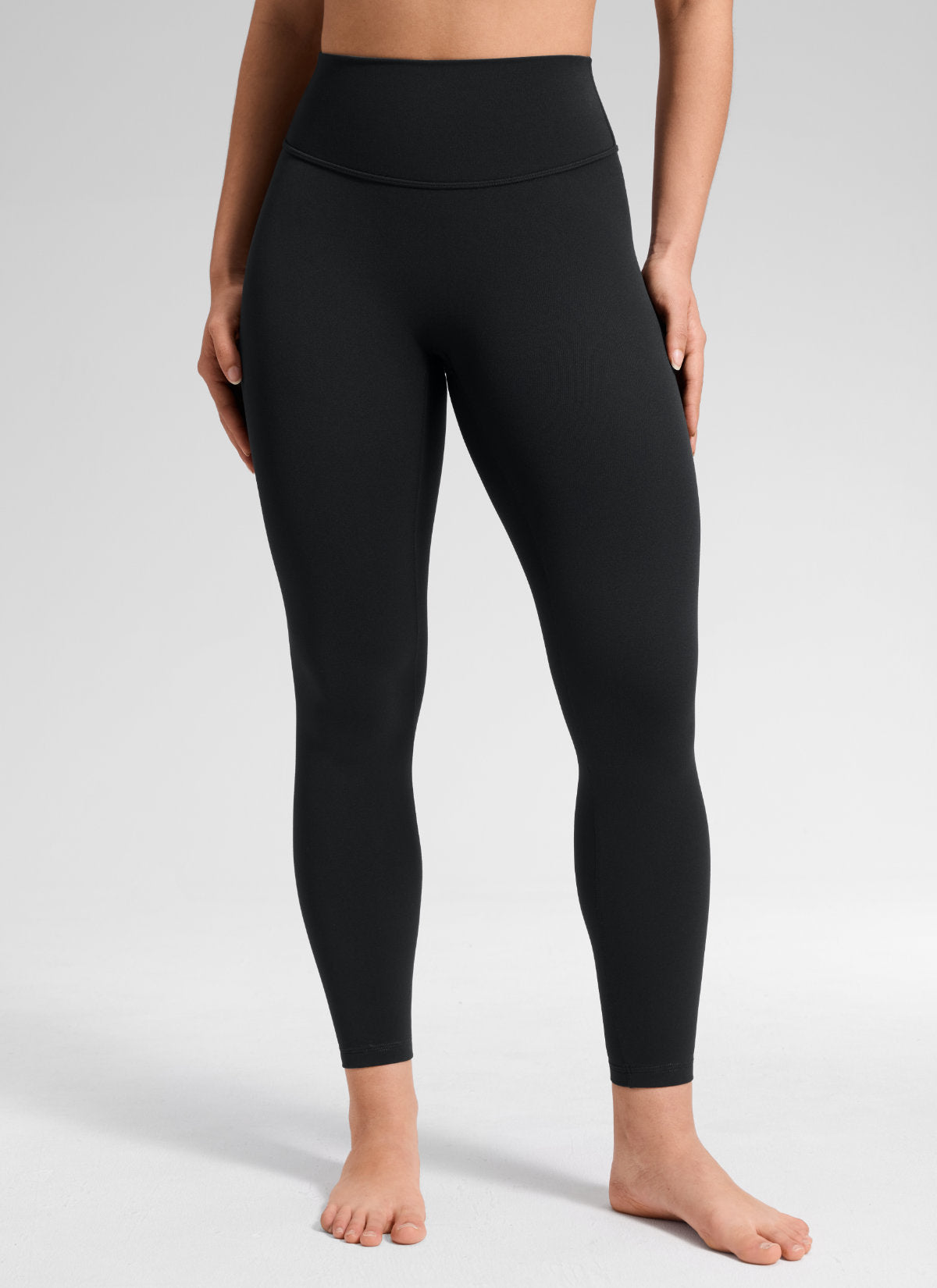 Leggings - No Front Seam, Tummy Control, High Waist Black - view 1