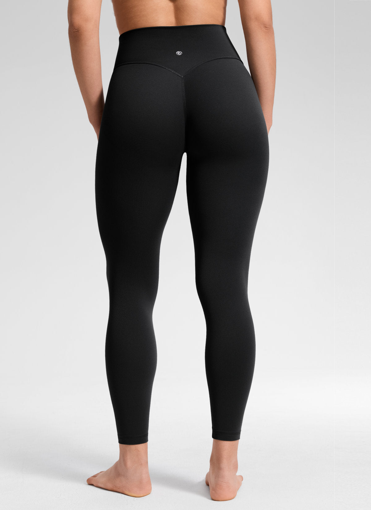 Leggings - No Front Seam, Tummy Control, High Waist Black - view 2