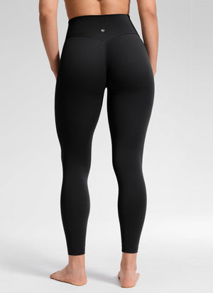Leggings - No Front Seam, Tummy Control, High Waist Black - view 2