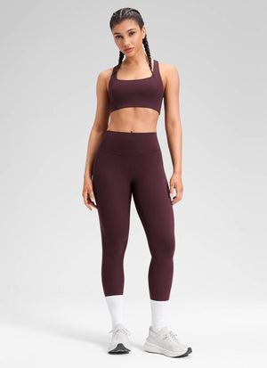 Leggings - No Front Seam, Tummy Control, High Waist Ripe Plum - view 3