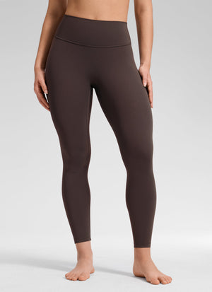Leggings - No Front Seam, Tummy Control, High Waist Clay Brown - view 1