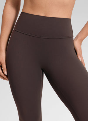 Leggings - No Front Seam, Tummy Control, High Waist Clay Brown - view 3