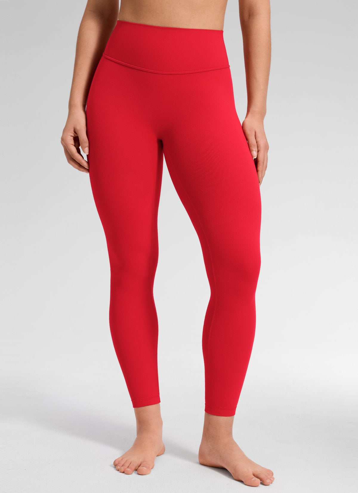 Leggings - No Front Seam, Tummy Control, High Waist Aurora Red - view 1