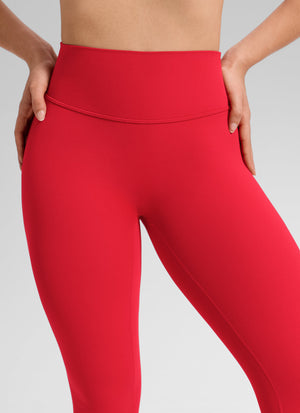 Leggings - No Front Seam, Tummy Control, High Waist Aurora Red - view 3