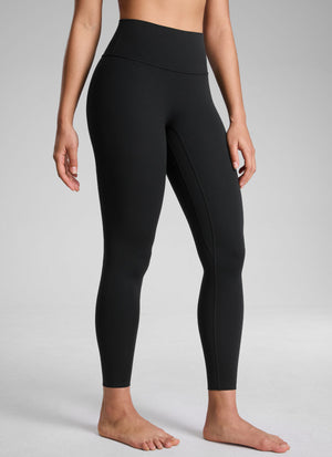 Squat Proof Leggings - No Front Seam, High Waist, 25 Inch Black - view 1