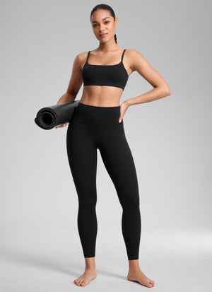 Squat Proof Leggings - No Front Seam, High Waist, 25 Inch Black - view 5