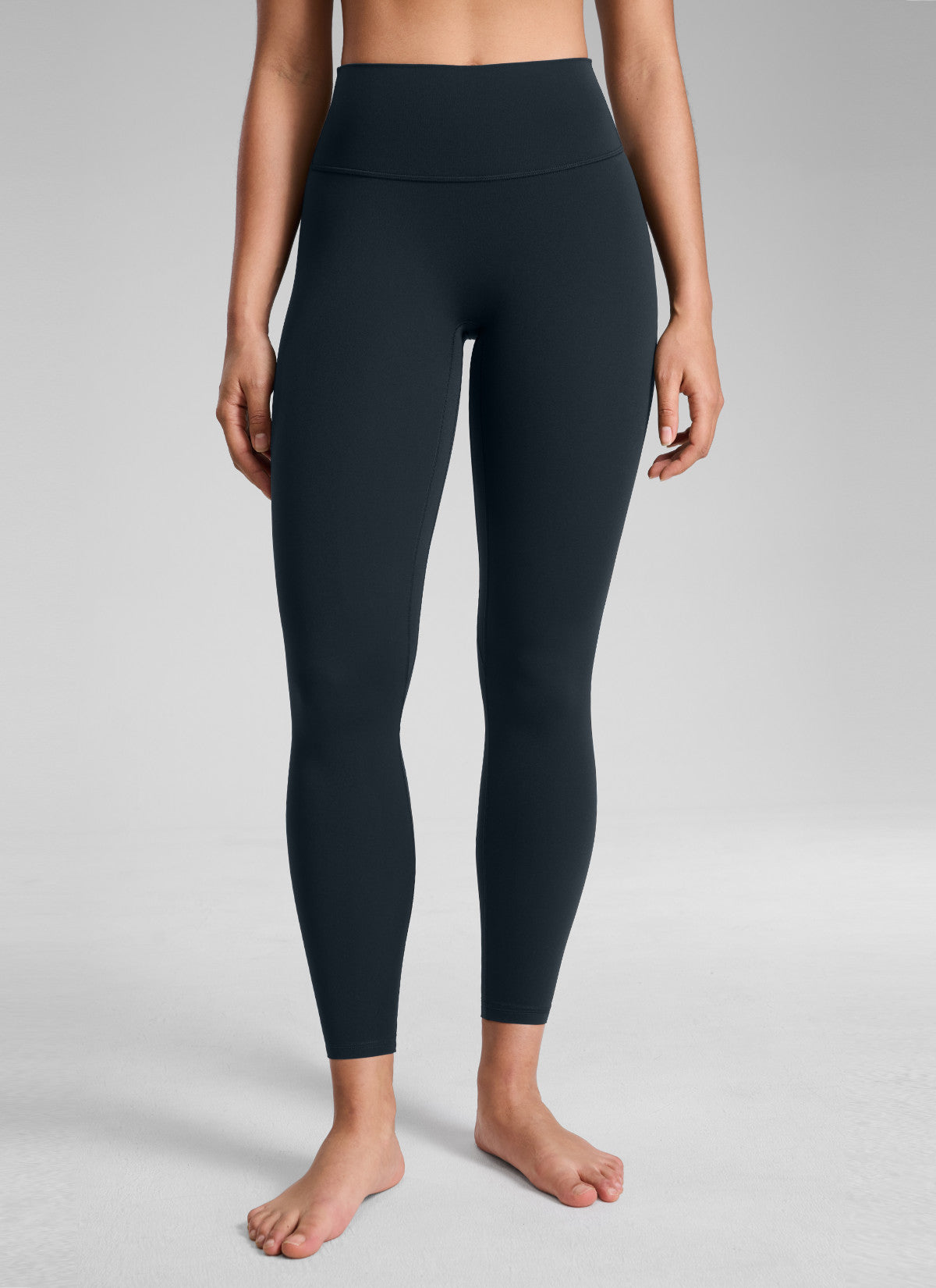 Squat Proof Leggings - No Front Seam, High Waist, 25 Inch True Navy - view 1