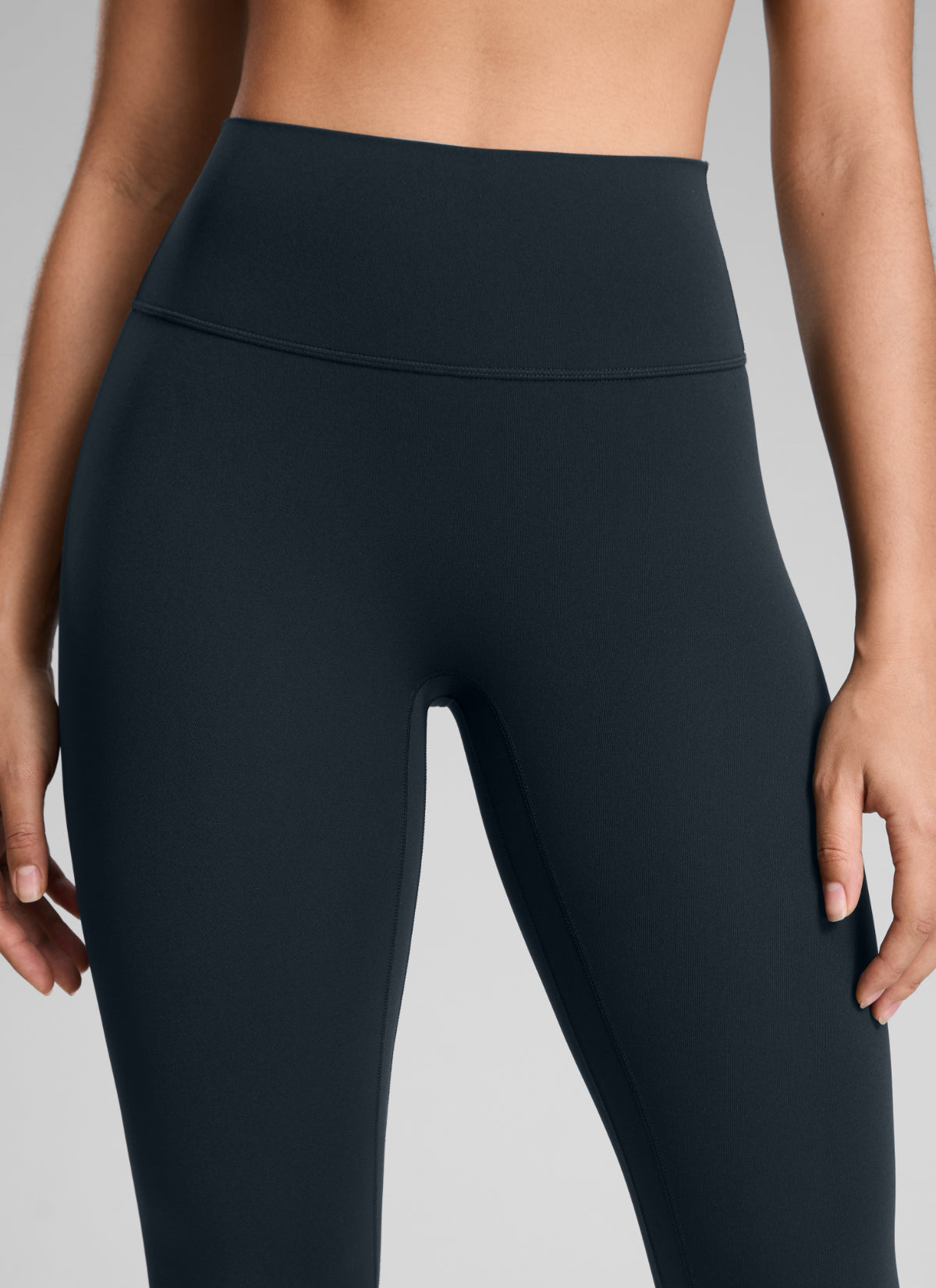 Squat Proof Leggings - No Front Seam, High Waist, 25 Inch True Navy - view 3