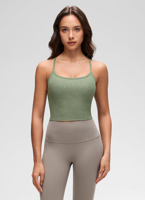 Low Cut Bra Tank Top - Low U Neck, Y Back