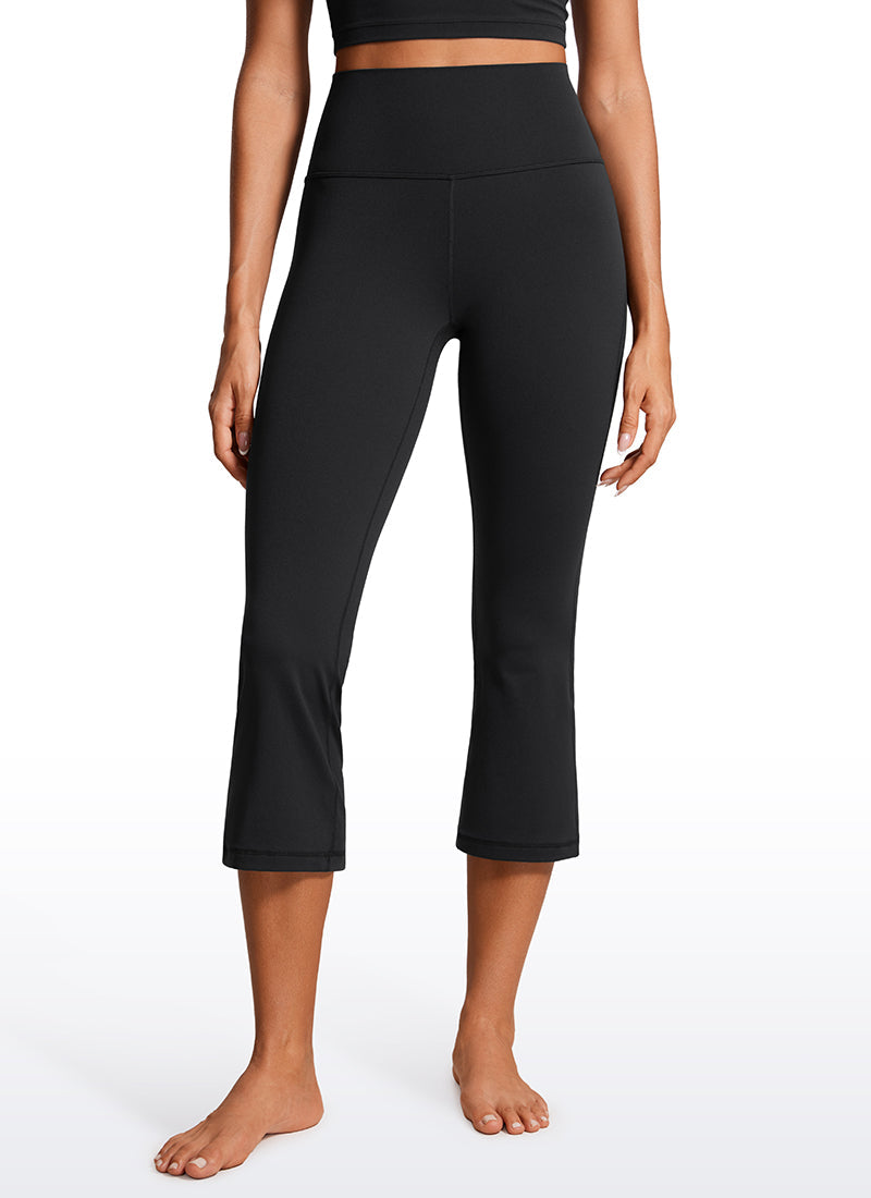 High Rise Flare Leggings - Butterluxe Fabric, 23 Inch Black - view 1