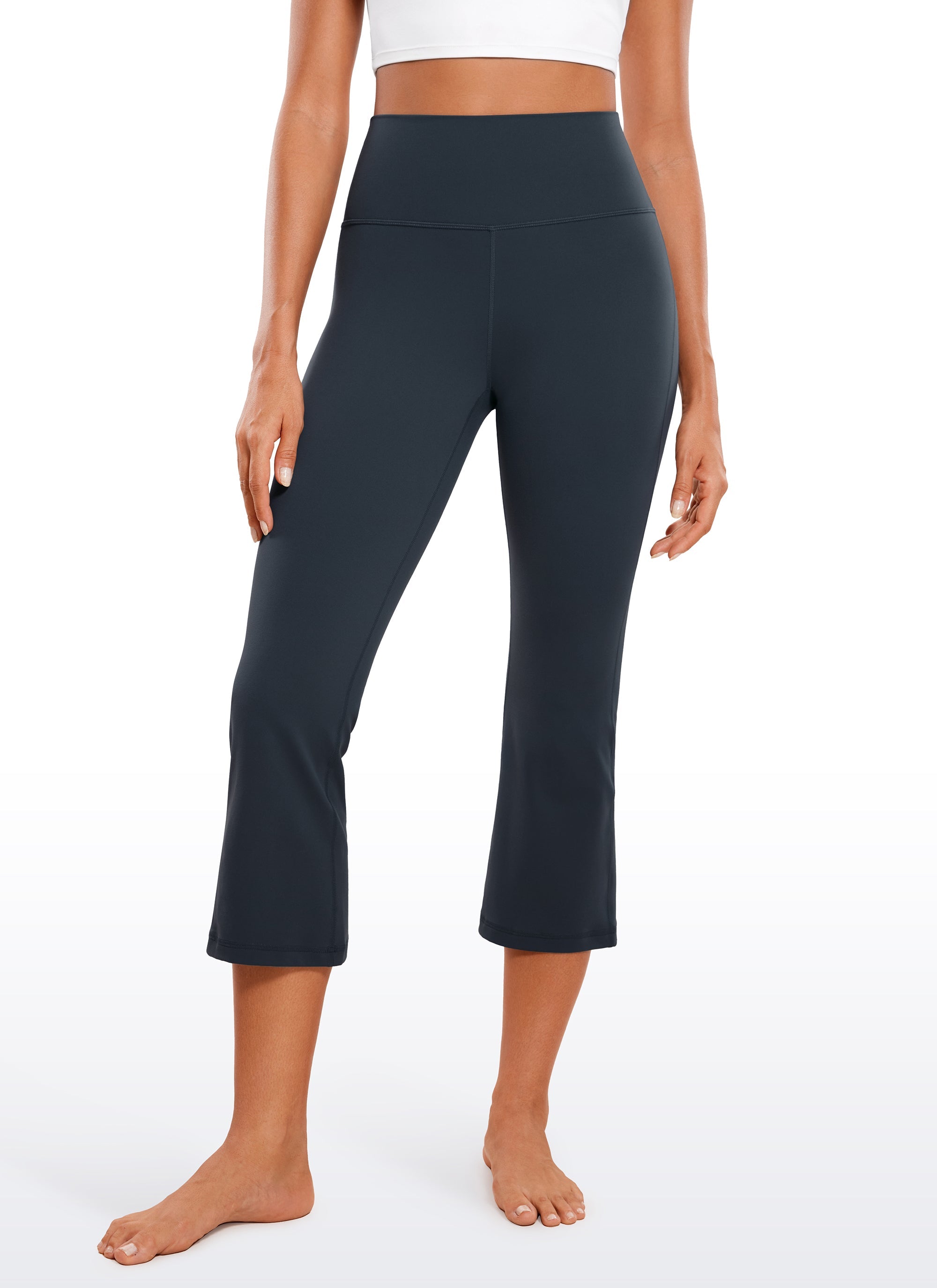 High Rise Flare Leggings - Butterluxe Fabric, 23 Inch True Navy - view 1