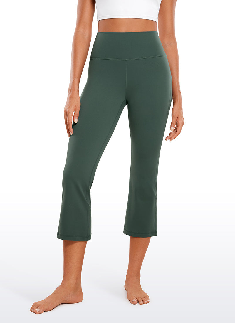 High Rise Flare Leggings - Butterluxe Fabric, 23 Inch Dark Forest Green - view 1