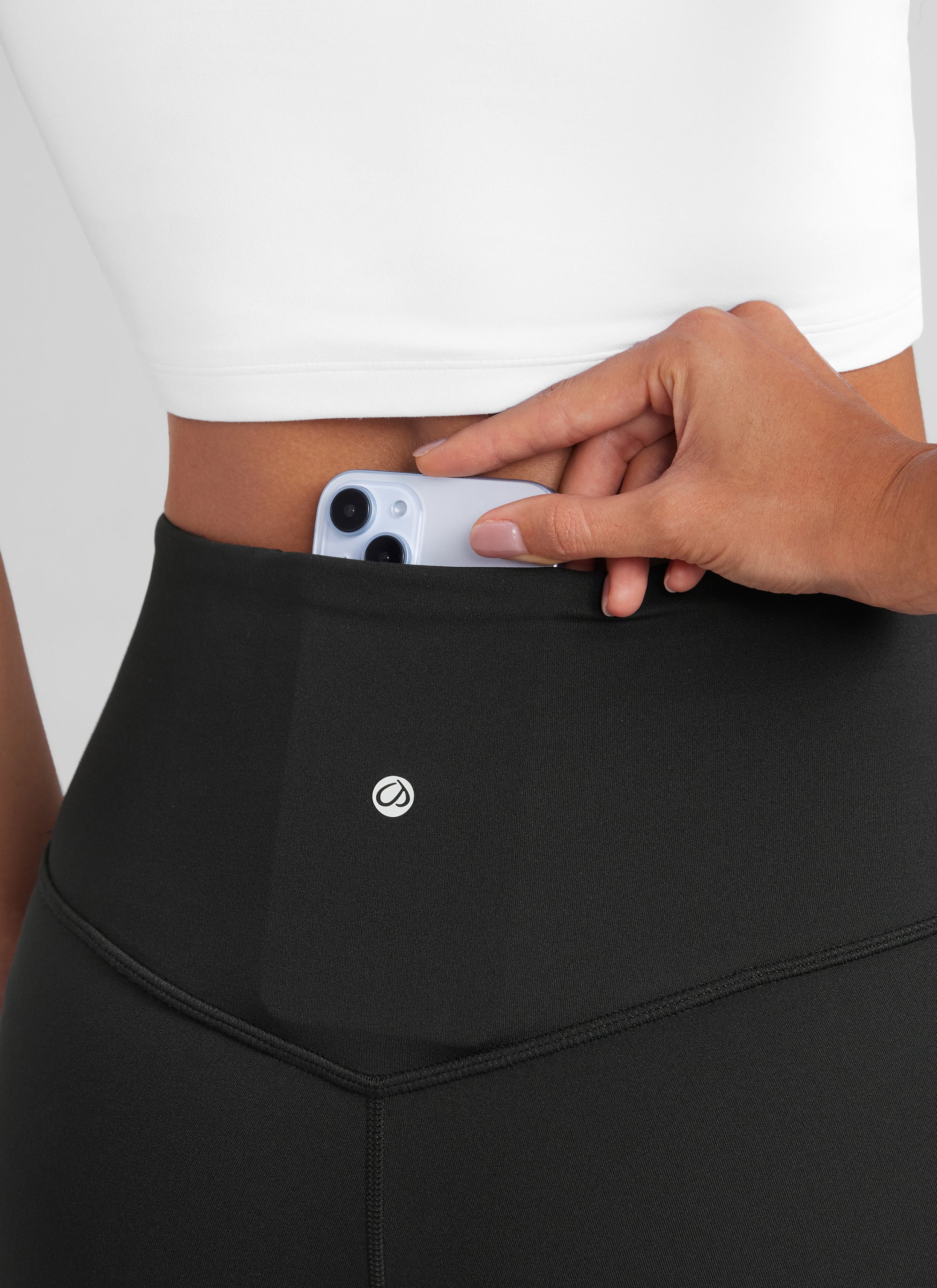 High Rise Pocketed Leggings - Butterluxe Fabric, 30.5 Inch Black - view 4