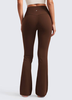 High Rise Pocketed Leggings - Butterluxe Fabric, 32 Inch Tall Lava Brown - view 2