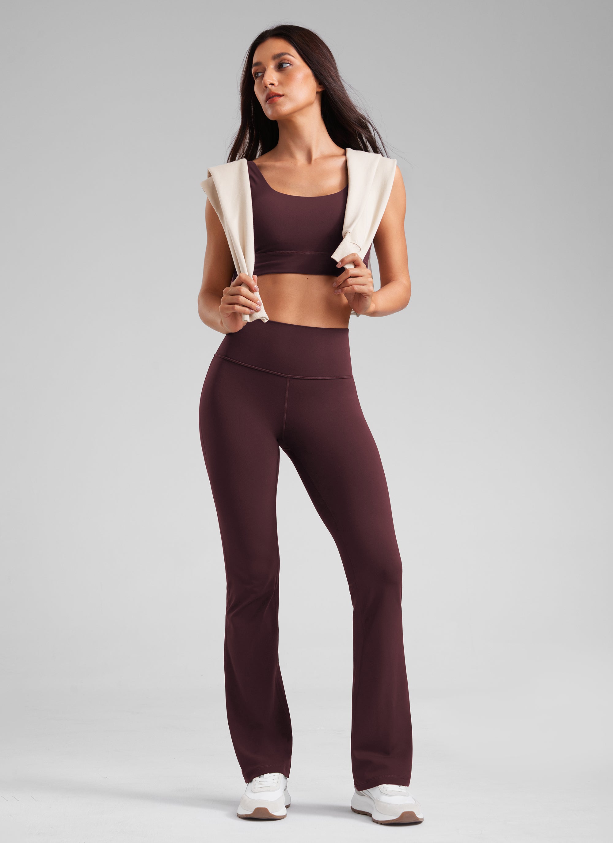 High Rise Pocketed Leggings - Butterluxe Fabric, 33.5 Inch Ripe Plum - view 3