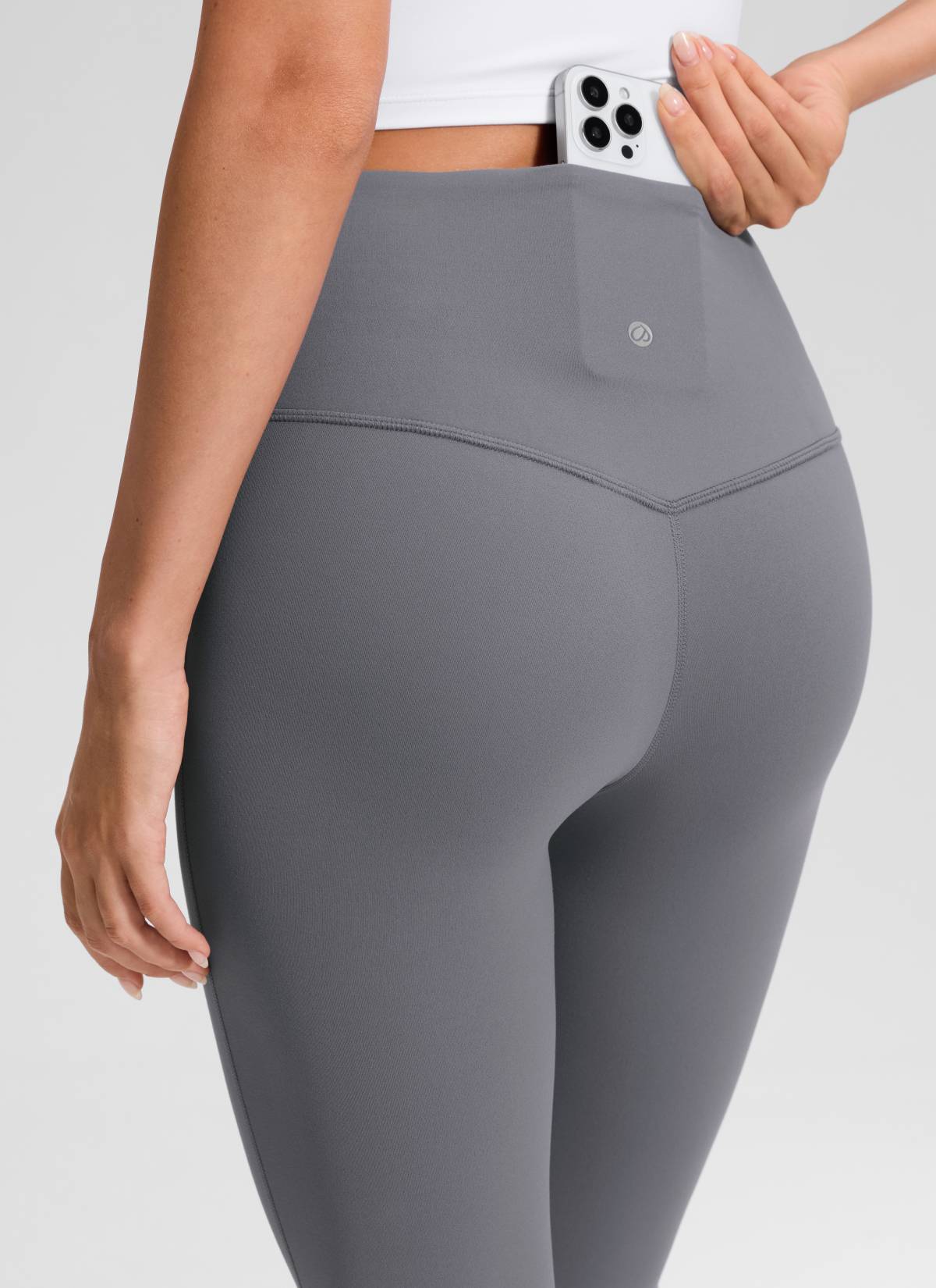 High Rise Pocketed Leggings - Butterluxe Fabric, 30.5 Inch Solar Grey - view 4