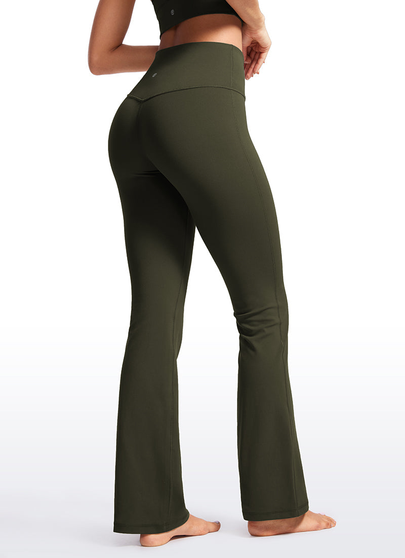 High Rise Pocketed Leggings - Butterluxe Fabric, 30.5 Inch Olive Green - view 2