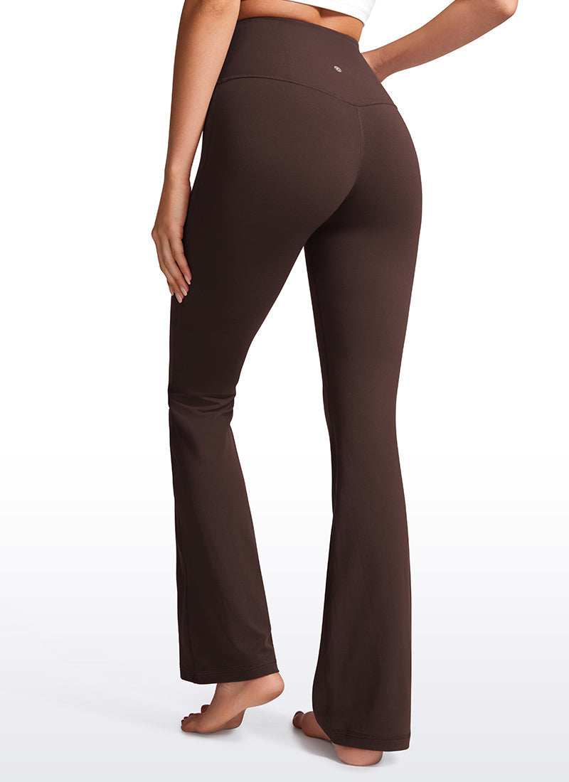 High Rise Pocketed Leggings - Butterluxe Fabric, 32 Inch Tall Hot Fudge Brown - view 2