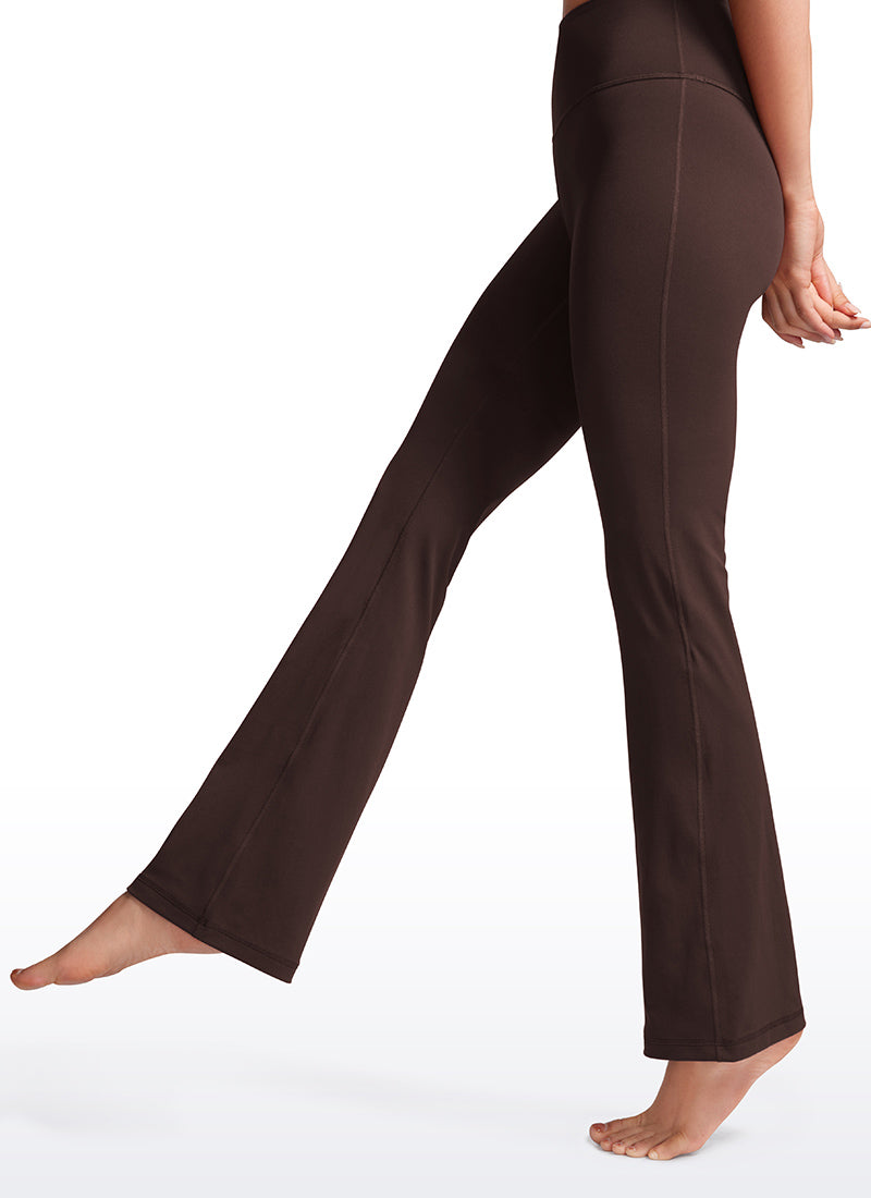 High Rise Pocketed Leggings - Butterluxe Fabric, 32 Inch Tall Hot Fudge Brown - view 5