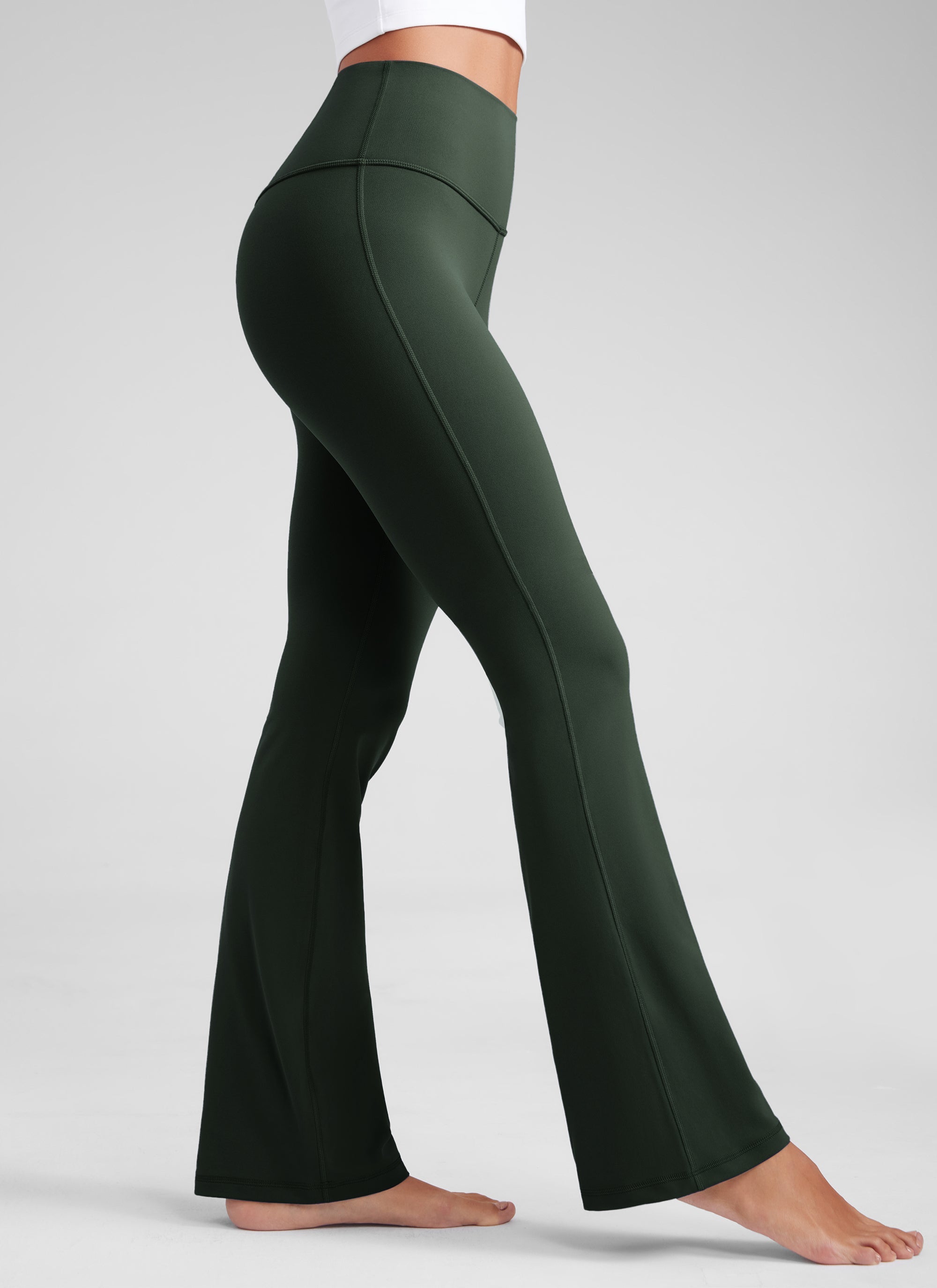 High Rise Pocketed Leggings - Butterluxe Fabric, 33.5 Inch Legend Green - view 1
