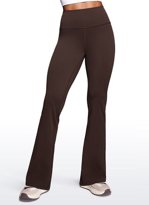 High Rise Pocketed Leggings - Butterluxe Fabric, 33.5 Inch Hot Fudge Brown - view 1