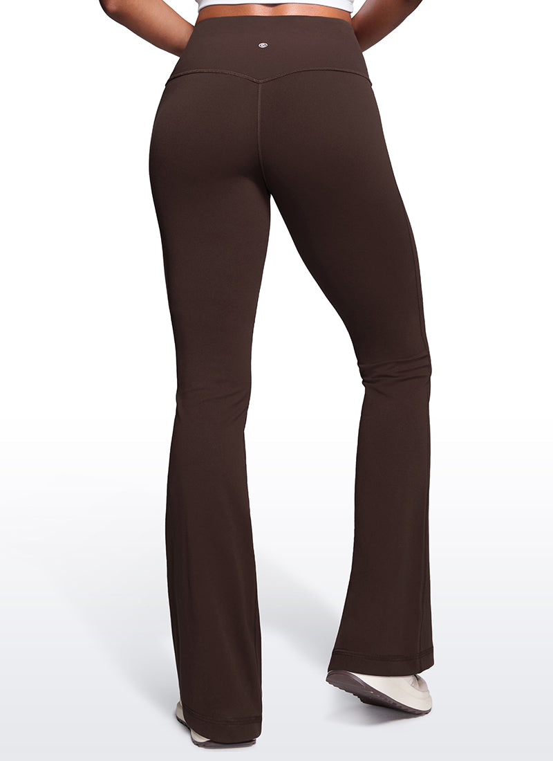 High Rise Pocketed Leggings - Butterluxe Fabric, 33.5 Inch Hot Fudge Brown - view 2