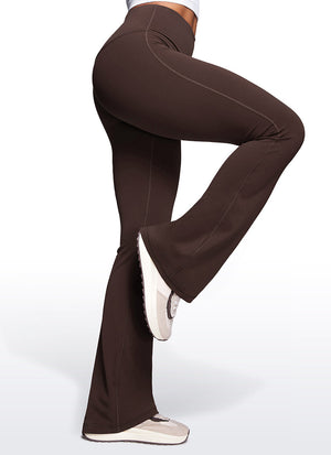High Rise Pocketed Leggings - Butterluxe Fabric, 33.5 Inch Hot Fudge Brown - view 3