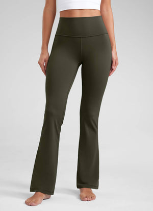 High Rise Pocketed Leggings - Butterluxe Fabric, 32 Inch Tall Olive Green - view 1